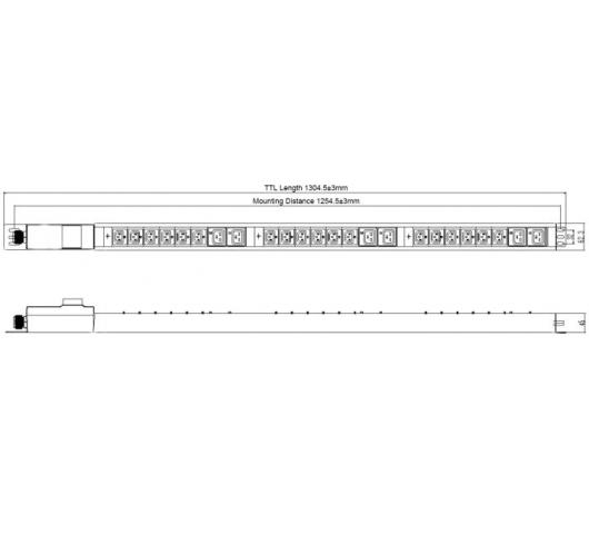 Блок распределения питания PDU-32AV24-18C3-6C9-3P
