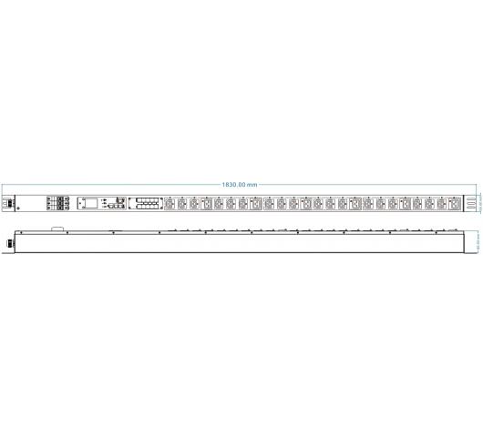 Блок распределения питания PDU-32AVMS24-18C3-6C9-3P